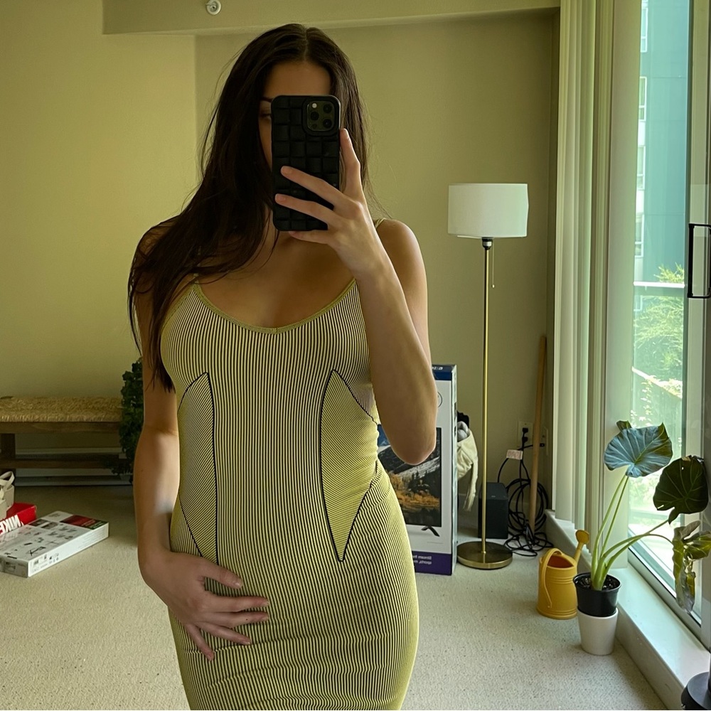 Reversible bodycon midi dress from Zara